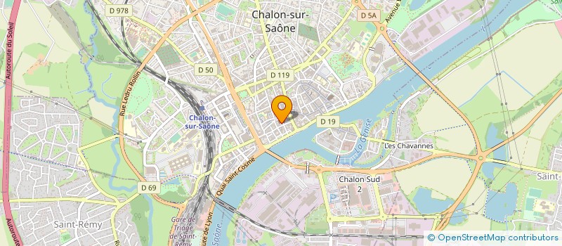 localisation de l'entreprise LA VIE EST BELLE à CHALON-SUR-SAONE