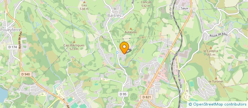 localisation de l'entreprise LA VIE EST BELLE  BARTRES