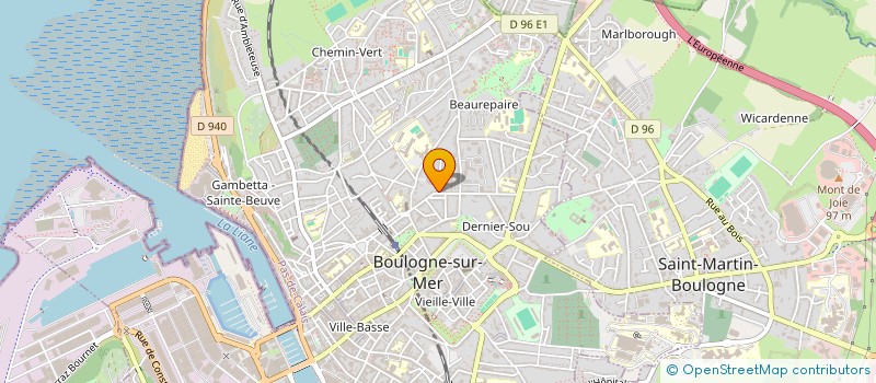 localisation de l'entreprise LA VIE EST BELLE  BOULOGNE-SUR-MER