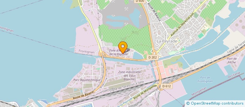 localisation de l'entreprise LA VIE EST BELLE à FRONTIGNAN