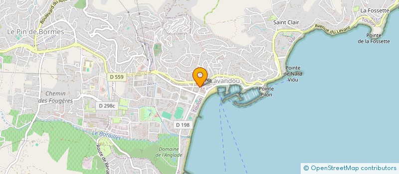 localisation de l'entreprise LA VIE EST BELLE à LE LAVANDOU