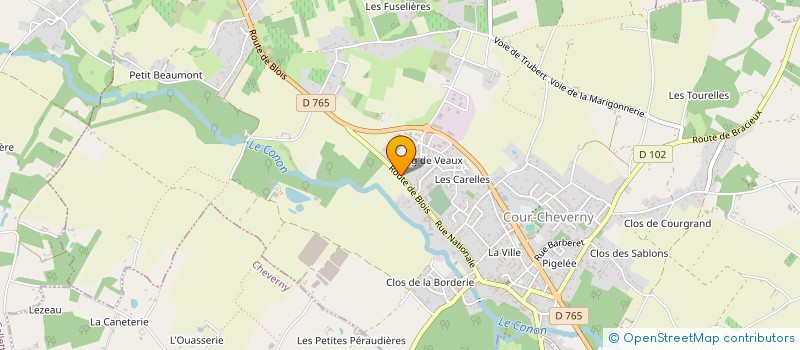 localisation de l'entreprise LA VIE EST BELLE  CHEVERNY