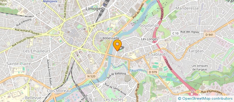 localisation de l'entreprise LA VIE EST BELLE à LIMOGES