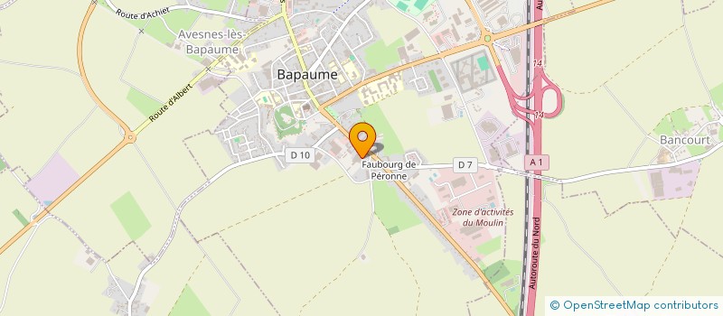 localisation de l'entreprise LA VIE EST BELLE  BAPAUME