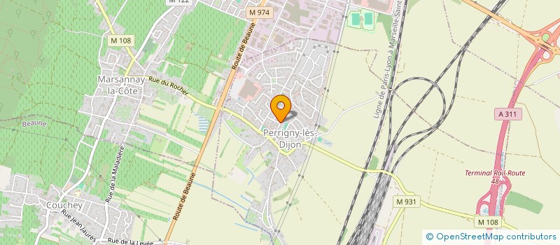 localisation de l'entreprise LA VIE EST PLUS JOLIE AVEC LA SOPHROLOGIE (VPJS)  PERRIGNY-LES-DIJON