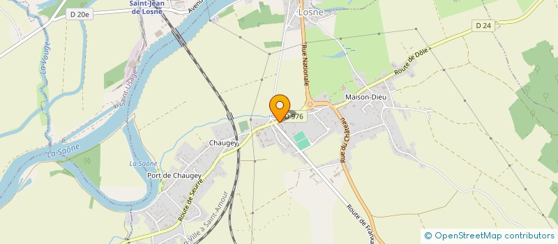 localisation de l'entreprise LA VIE FLUVIAL  LOSNE