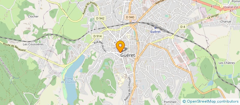 localisation de l'entreprise LA VIE IMMOBILIERE à GUERET
