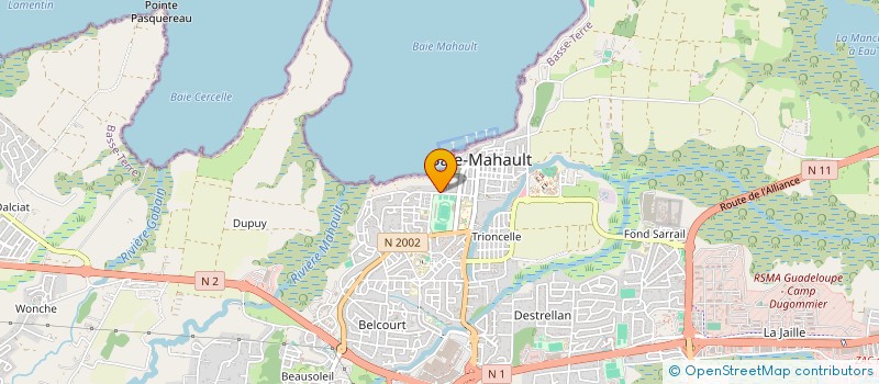 localisation de l'entreprise LA VIE MODERNE IN CARAIBES  BAIE-MAHAULT