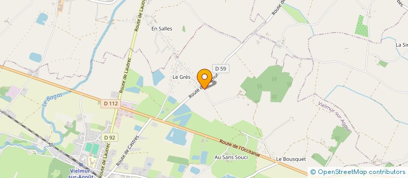 localisation de l'entreprise LA VIE MOYENAGEUSE  VIELMUR-SUR-AGOUT