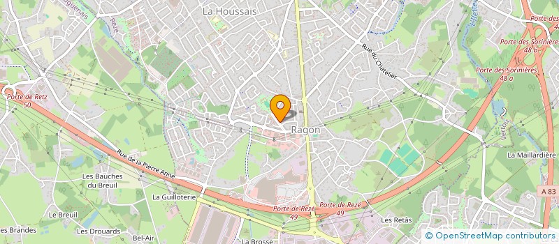 localisation de l'entreprise LA VIE NORMALE à REZE