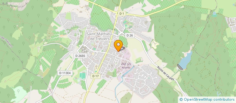 localisation de l'entreprise LA VIE OFFERTE  SAINT-MATHIEU-DE-TREVIERS