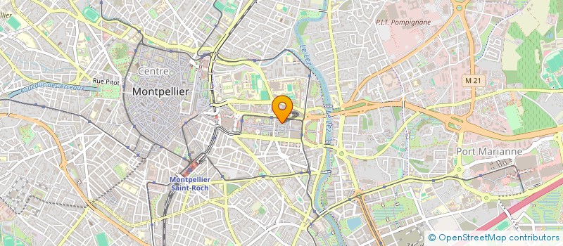localisation de l'entreprise LA VIE POSITIVE SARL à MONTPELLIER
