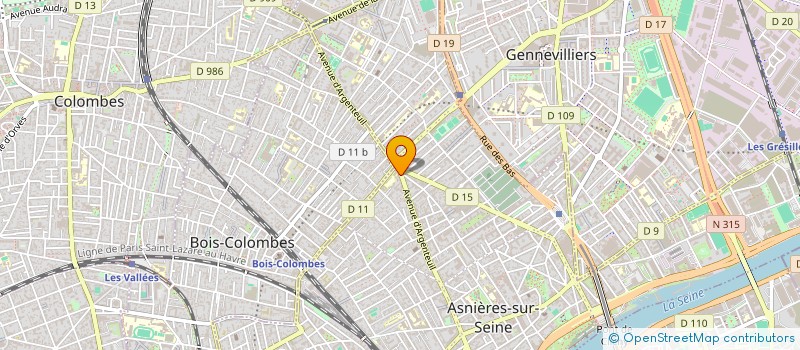 localisation de l'entreprise LA VIE SERVICES à ASNIERES-SUR-SEINE