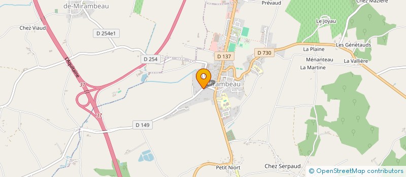 localisation de l'entreprise LA VIE TRANQUILLE  MIRAMBEAU