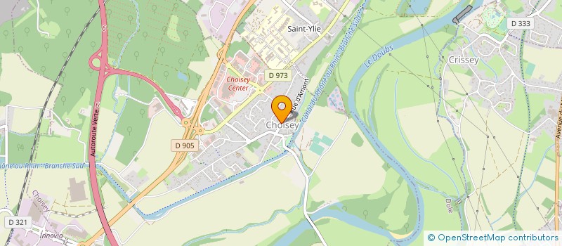 localisation de l'entreprise LA VIEILLE AUBERGE  CHOISEY