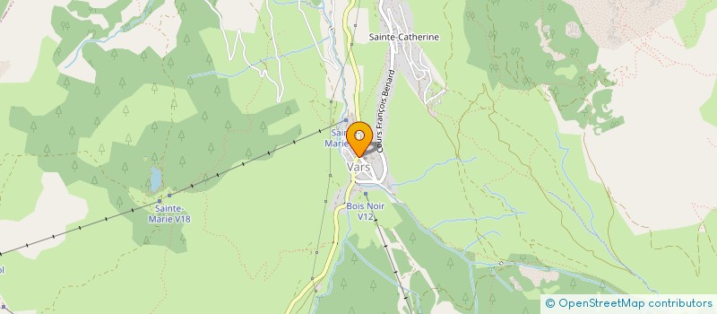 localisation de l'entreprise LA VIEILLE AUBERGE  VARS