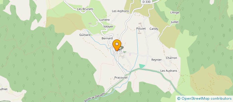 localisation de l'entreprise LA VIEILLE AUBERGE  VESC