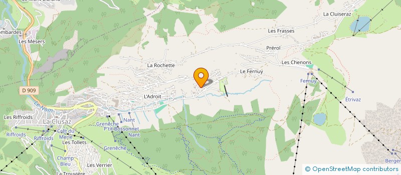 localisation de l'entreprise LA VIEILLE BERGERIE à LA CLUSAZ