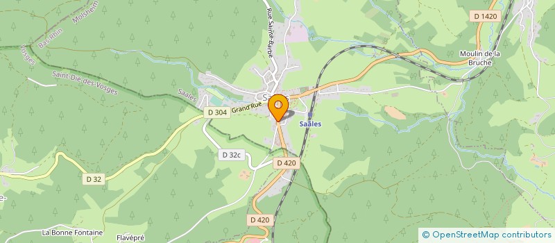 localisation de l'entreprise LA VIEILLE BRASSERIE  SAALES