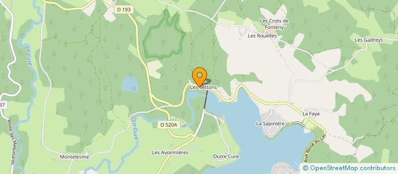 localisation de l'entreprise LA VIEILLE DILIGENCE à MONTSAUCHE-LES-SETTONS