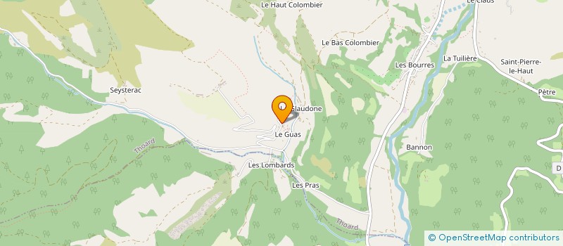 localisation de l'entreprise LA VIEILLE ECOLE  THOARD