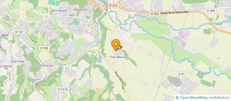 localisation de l'entreprise LA VIEILLE EGLISE  ESTRABLIN