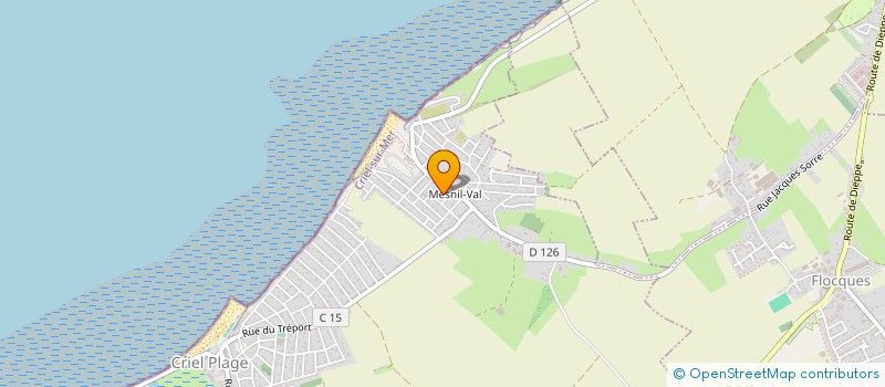 localisation de l'entreprise LA VIEILLE FERME  CRIEL-SUR-MER