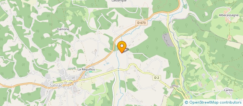 localisation de l'entreprise LA VIEILLE FONTAINE à SALVIAC