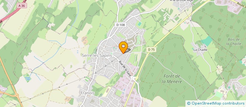 localisation de l'entreprise LA VIEILLE FONTAINE  SERRE-LES-SAPINS