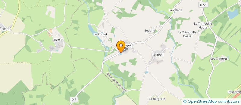 localisation de l'entreprise LA VIEILLE FORGE à BORD-SAINT-GEORGES