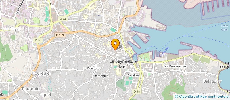 localisation de l'entreprise LA VIEILLE FORGE à LA SEYNE-SUR-MER