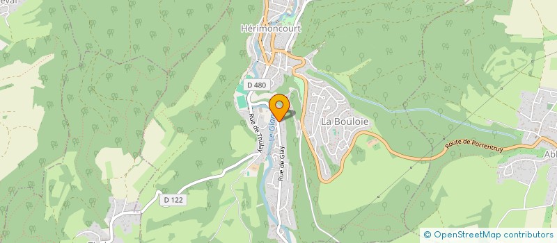 localisation de l'entreprise LA VIEILLE GRANGE  BLAMONT