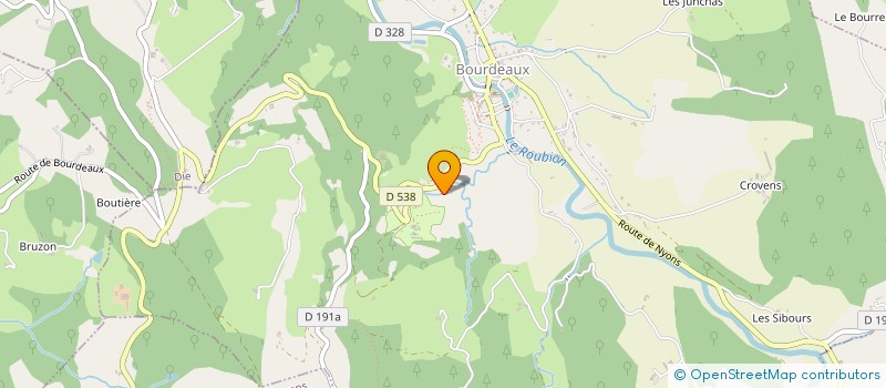 localisation de l'entreprise LA VIEILLE GRANGE  MORNANS