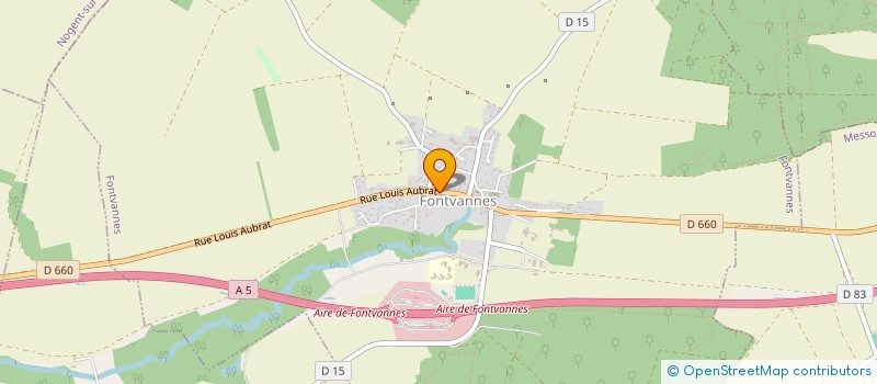 localisation de l'entreprise LA VIEILLE HALLE  FONTVANNES