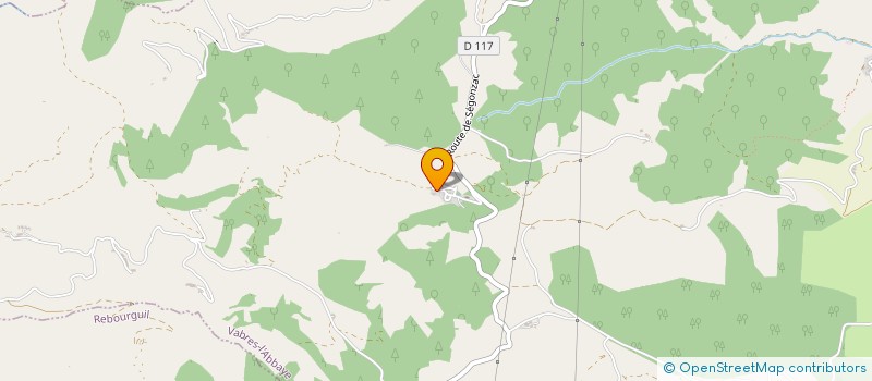 localisation de l'entreprise LA VIEILLE LAITERIE  VABRES L'ABBAYE