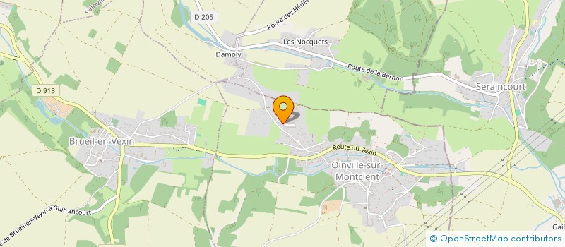 localisation de l'entreprise LA VIEILLE MAISON  OINVILLE-SUR-MONTCIENT