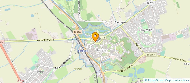 localisation de l'entreprise LA VIEILLE MAISON  BERGUES