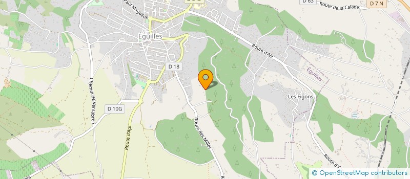 localisation de l'entreprise LA VIEILLE PISCINE  EGUILLES