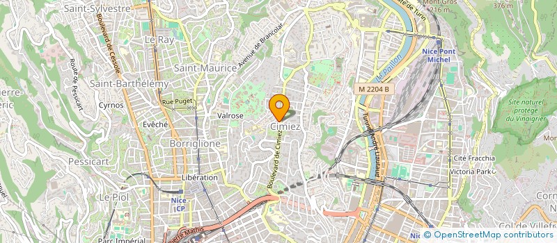 localisation de l'entreprise LA VIEILLE POSTE à NICE