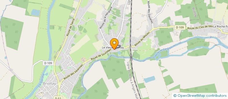 localisation de l'entreprise LA VIEILLE TOUR  BRIOLLAY