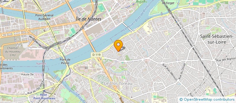 localisation de l'entreprise LA VIEILLE VIGNE à NANTES