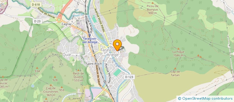 localisation de l'entreprise LA VIEILLE VILLE à TARASCON-SUR-ARIEGE