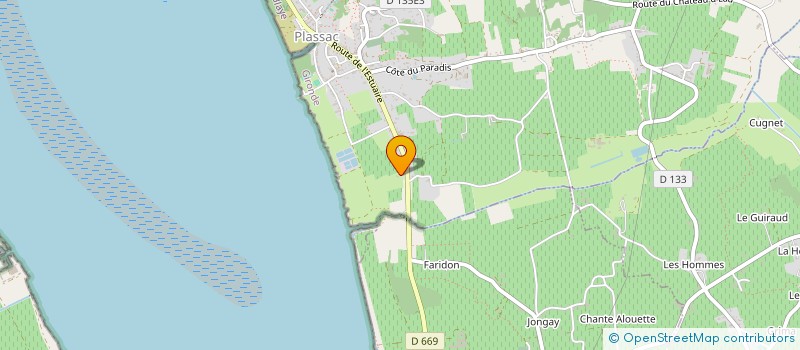 localisation de l'entreprise LA VIENNOISE  PLASSAC