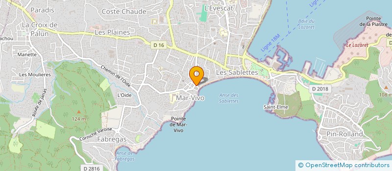 localisation de l'entreprise LA VIERGE à LA SEYNE-SUR-MER