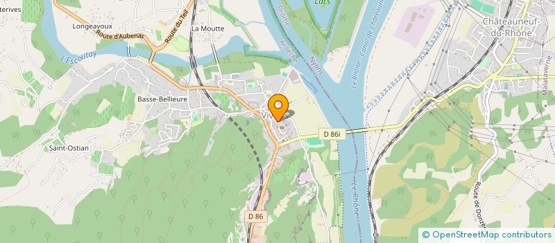 localisation de l'entreprise LA VIERGE DE LA JOANNADE à VIVIERS
