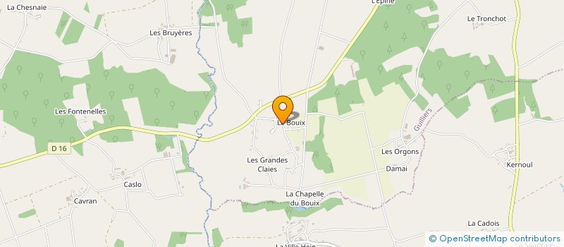 localisation de l'entreprise LA VIEUVILLE à GUILLIERS