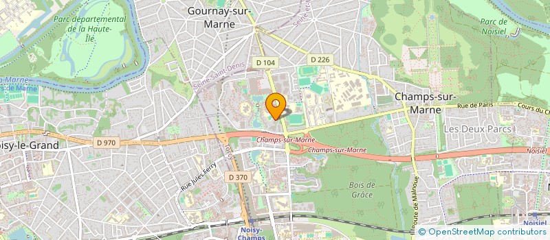 localisation de l'entreprise LA VIGIE à CHAMPS-SUR-MARNE