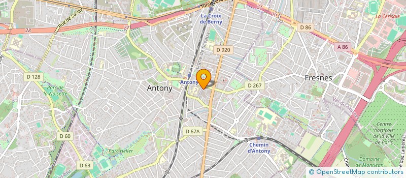 localisation de l'entreprise LA VIGIE à ANTONY