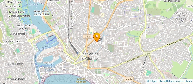 localisation de l'entreprise LA VIGIE à LES SABLES D'OLONNE
