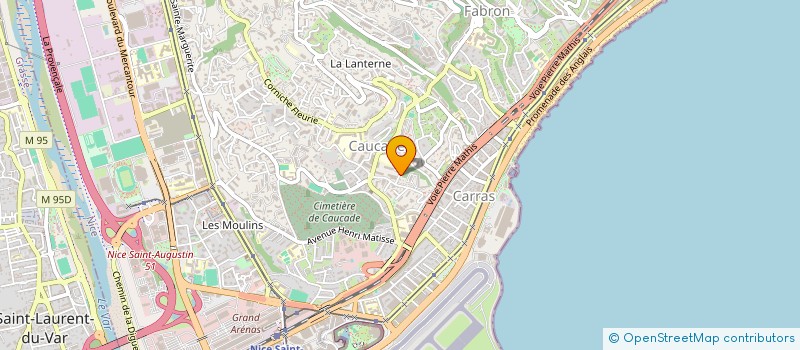localisation de l'entreprise LA VIGIE FLEURIE à NICE